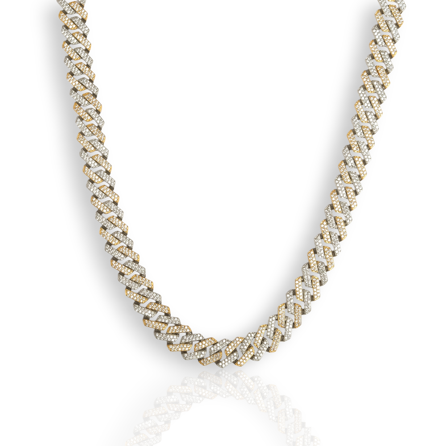 Diamond Prong Link Chain