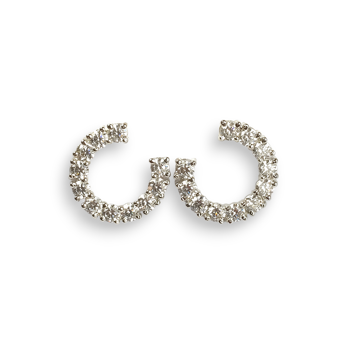 Round Earring With Heavy Stone Work