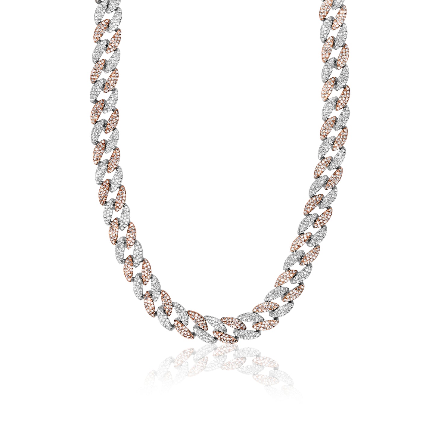Simple Attractive Rose Gold-Silver Unisex Cubon