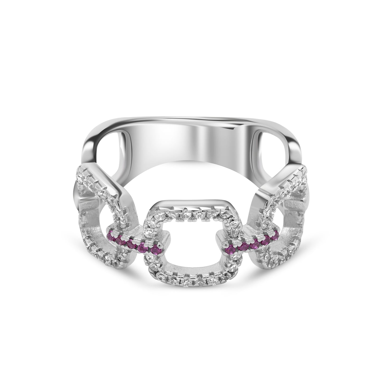 Silver Alluring Chain Ring