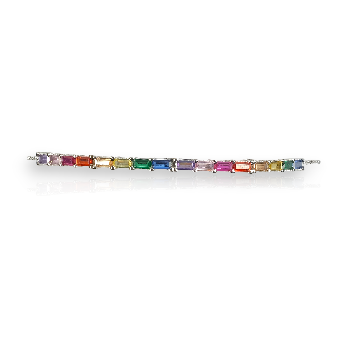Colorful cylindrical design bracelet