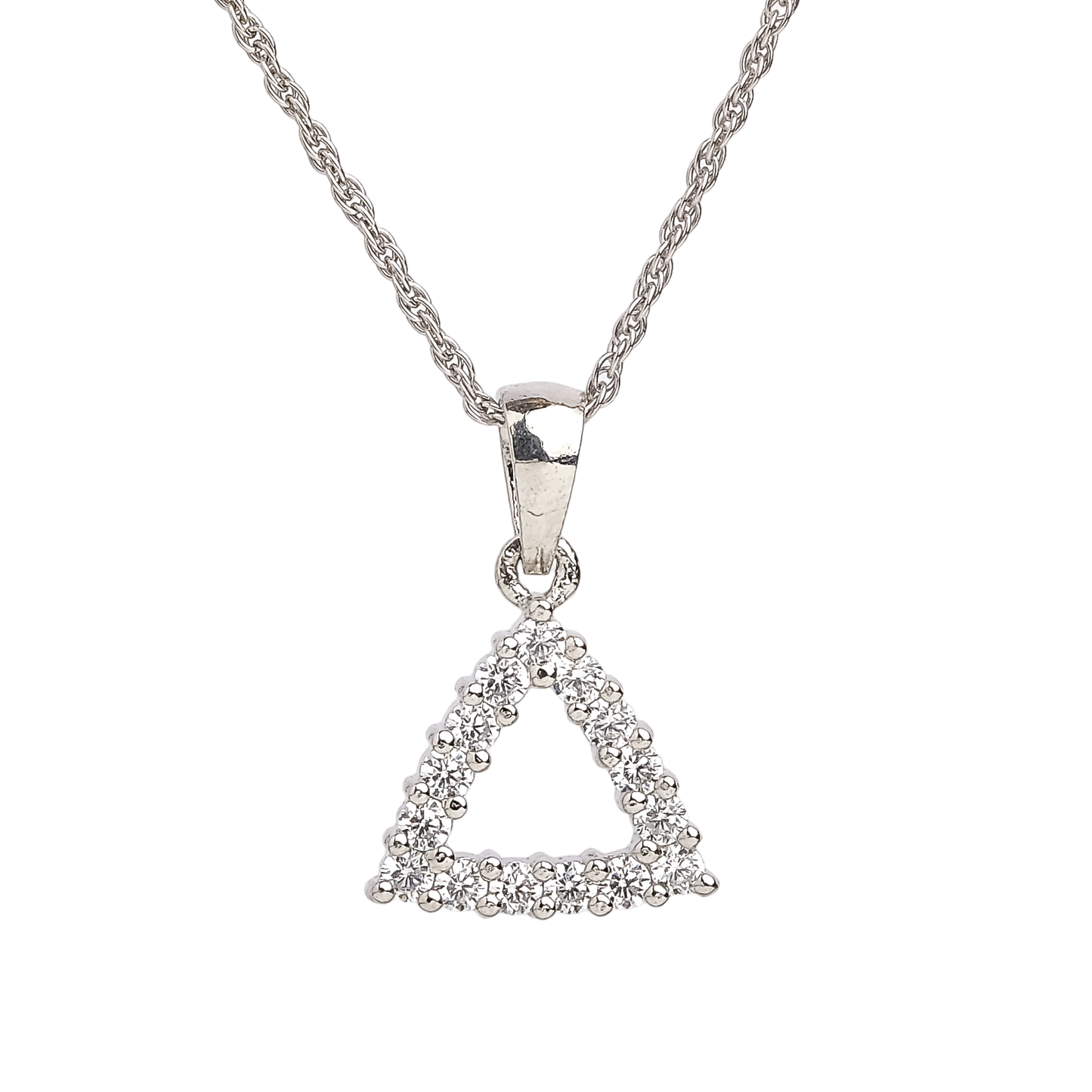 Triangle Charms Silver Pendant