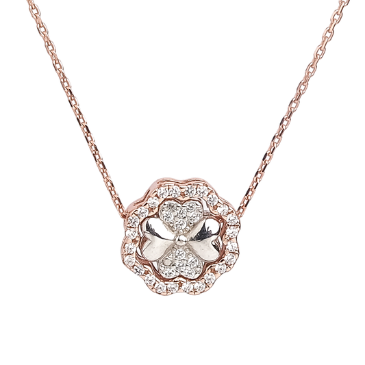 Flower Shap Rose Gold Pendant