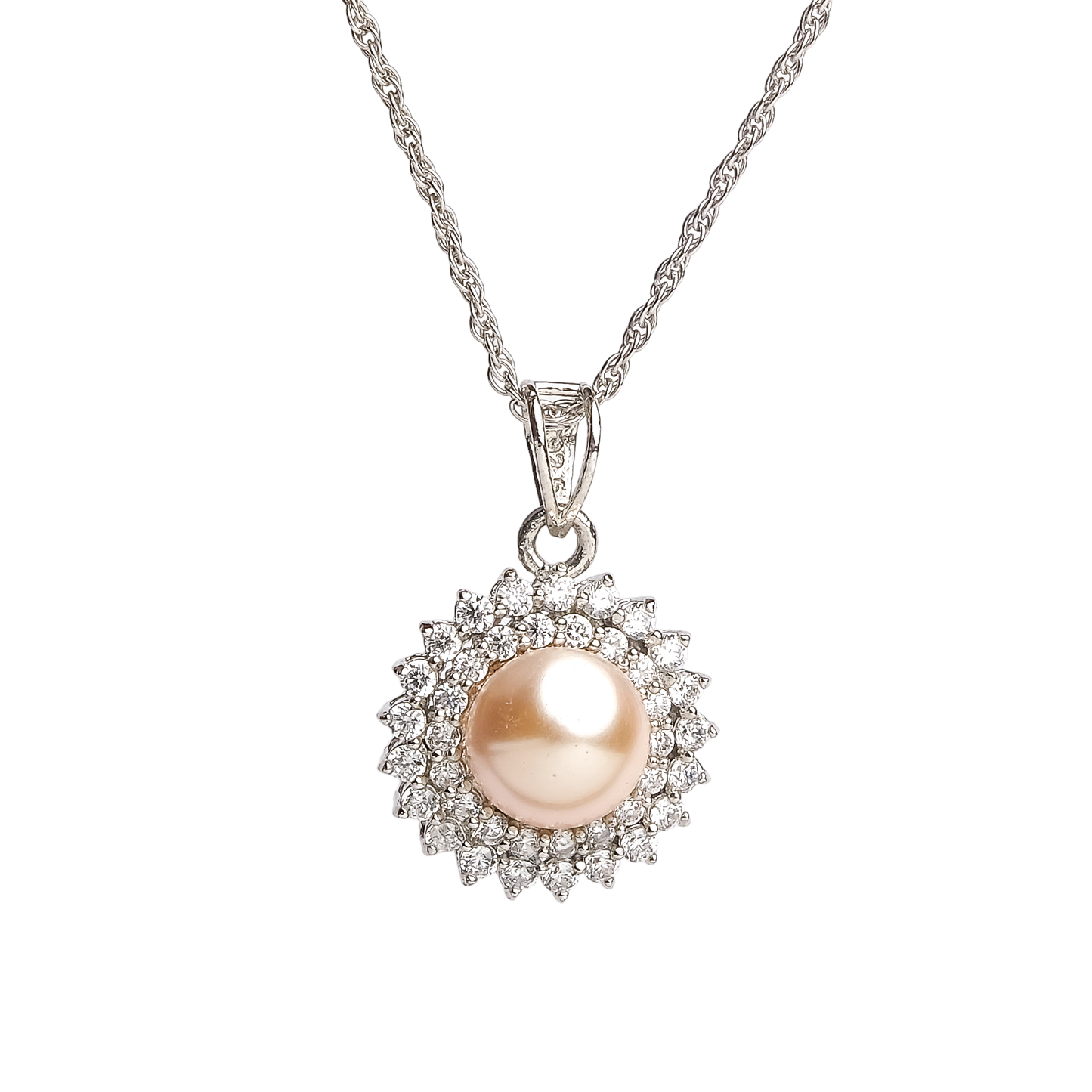 Rose Gold Plated Pearl Pendant