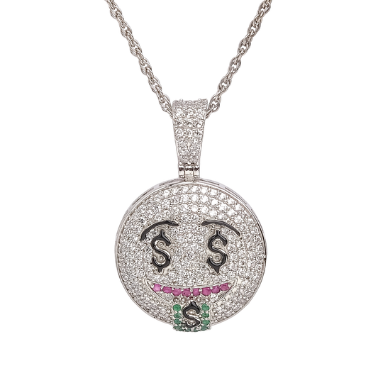 Money Mouth Emoji Pendant