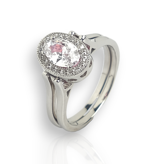 Silver Classice Solitaire Ring