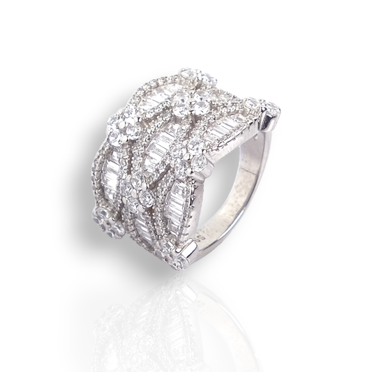 Buy Nicole Miller Silvertone Ring