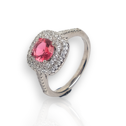 Pink Diamond Studded Ring