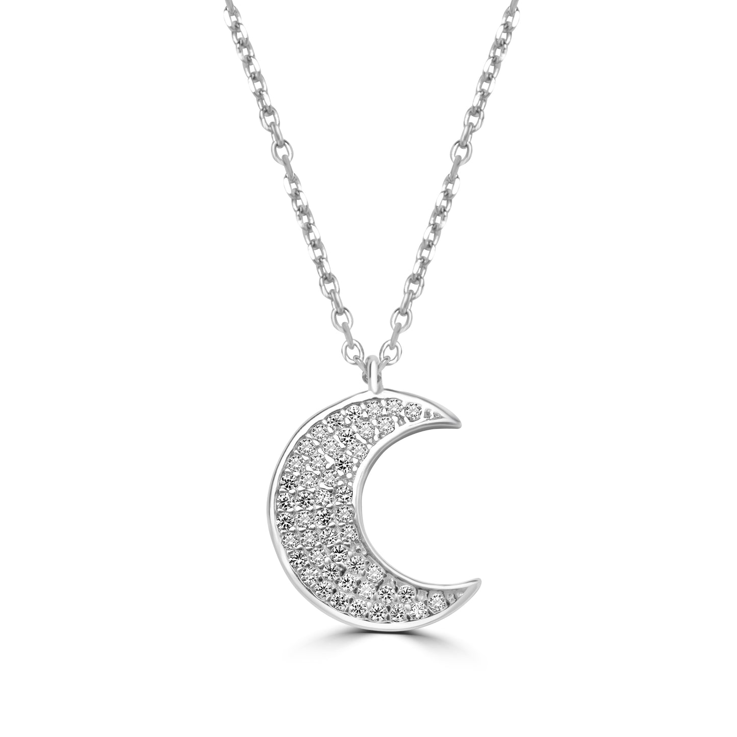 Silver Moon Shaped Charms