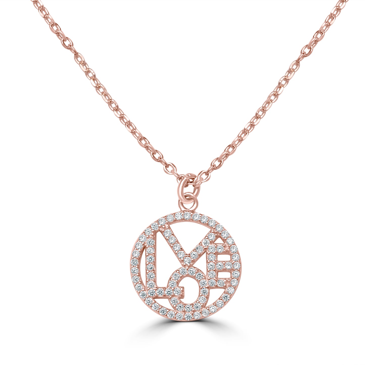 Rose Gold Love Pendent Charms