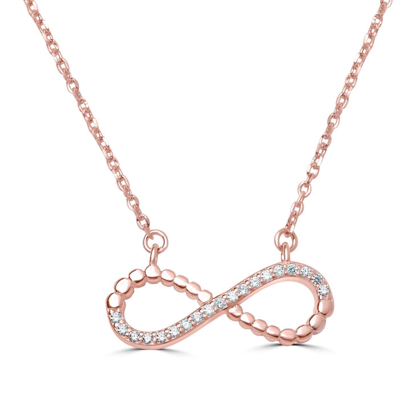 Rose Gold Infinity Shape Charms