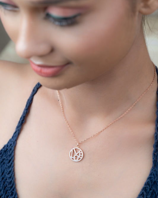 Rose Gold Love Pendent Charms